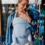 PouchCo Ergonomic “Premium Classic” Baby Carrier – Blue (Limited Edition!)