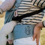 PouchCo Soft Texture Baby Carrier - Light Denim