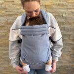 PouchCo Soft Texture Baby Carrier - Light Denim