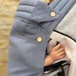 PouchCo Soft Texture Baby Carrier - Light Denim
