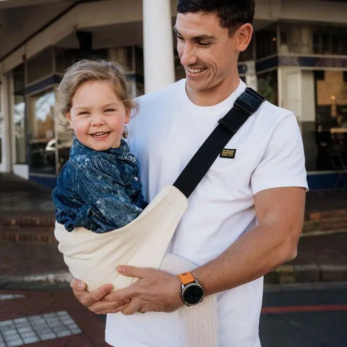 PouchCo Adventurer Ergonomic Toddler Sling Carrier - Vanilla