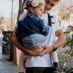 PouchCo Adventurer Ergonomic Toddler Sling Carrier - Denim