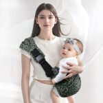 PouchCo Adventurer Ergonomic Toddler Sling Carrier – Green Leopard