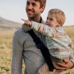 PouchCo Adventurer Ergonomic Toddler Sling Carrier - Olive Green Corduroy