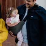 PouchCo Adventurer Ergonomic Toddler Sling Carrier - Stone Corduroy - Image 2