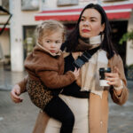 PouchCo Adventurer Ergonomic Toddler Sling Carrier – Brown Leopard Print