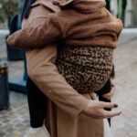 PouchCo Adventurer Ergonomic Toddler Sling Carrier - Brown Leopard Print - Image 2