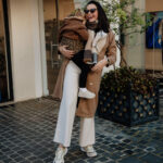 PouchCo Adventurer Ergonomic Toddler Sling Carrier - Brown Leopard Print - Image 3