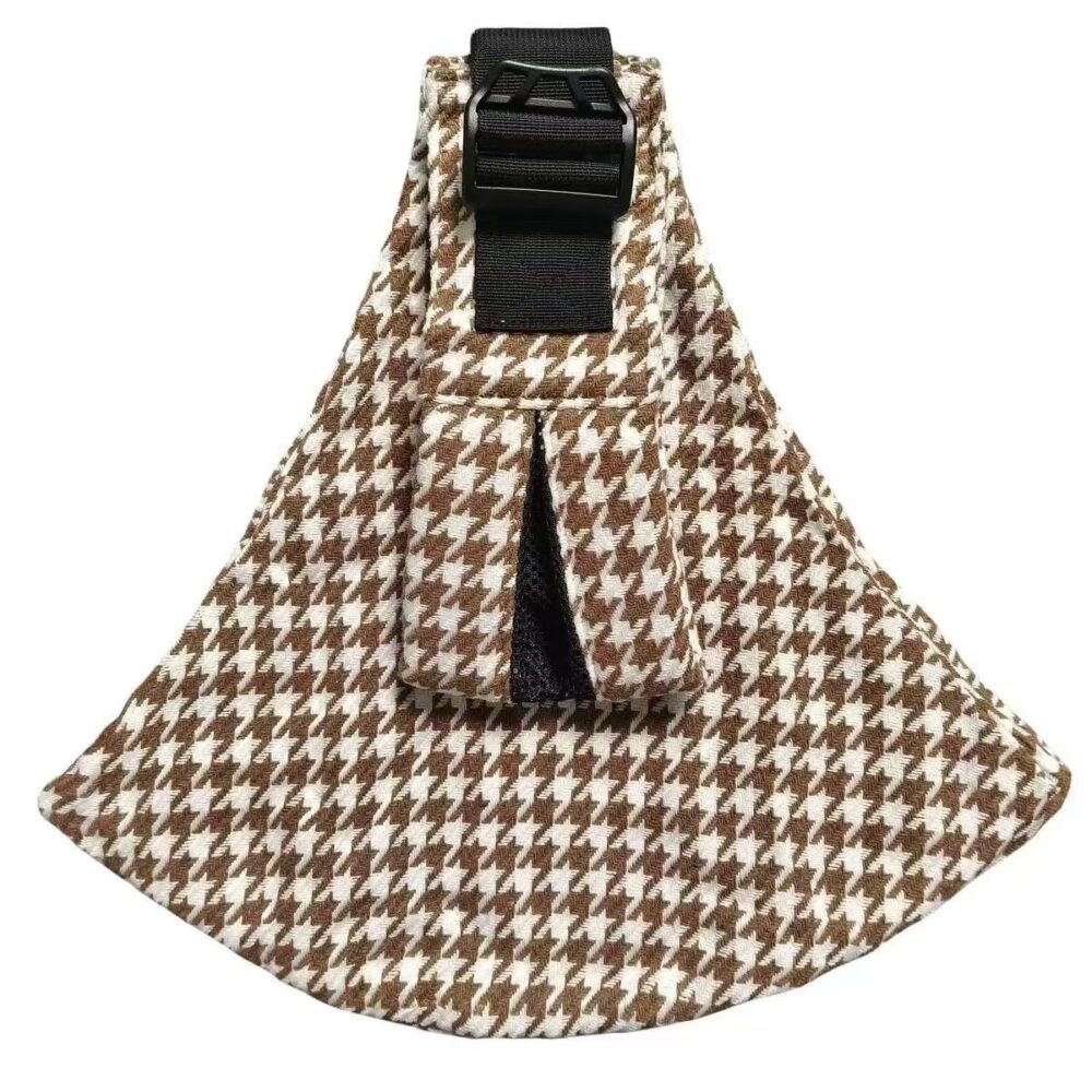 PouchCo Adventurer Ergonomic Toddler Sling Carrier - Dark Brown Plaid