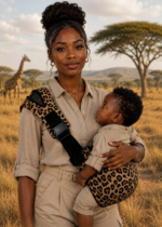 Adventurer Toddler Sling Carrier - Brown Leopard - Image 2