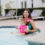 PouchCo Aqua Neoprene Waterproof Baby Carrier - Rose Pink