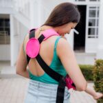PouchCo Aqua Neoprene Waterproof Baby Carrier - Rose Pink