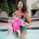 Aqua Neoprene Waterproof Baby Carrier - Rose Pink