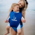 PouchCo Aqua Neoprene Waterproof Baby Carrier - Royal Blue