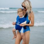 PouchCo Aqua Neoprene Waterproof Baby Carrier - Royal Blue