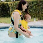 PouchCo Aqua Neoprene Waterproof Baby Carrier - Yellow