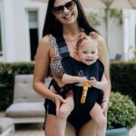 PouchCo Aqua Neoprene waterproof Baby Carrier - Onyx Black