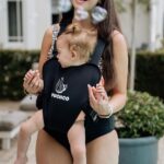 PouchCo Aqua Neoprene waterproof Baby Carrier - Onyx Black