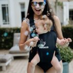PouchCo Aqua Neoprene waterproof Baby Carrier - Onyx Black