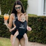 PouchCo Aqua Neoprene waterproof Baby Carrier - Onyx Black