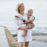 PouchCo Totterrain Ergonomic Toddler Swing Carrier - Khaki Beige - Image 10