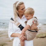 PouchCo Totterrain Ergonomic Toddler Swing Carrier - Khaki Beige