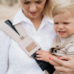 PouchCo Totterrain Ergonomic Toddler Swing Carrier - Khaki Beige - Image 12