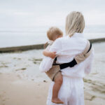 PouchCo Totterrain Ergonomic Toddler Swing Carrier - Khaki Beige - Image 13