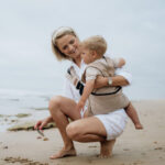 PouchCo Totterrain Ergonomic Toddler Swing Carrier - Khaki Beige - Image 14