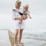 PouchCo Totterrain Ergonomic Toddler Swing Carrier - Khaki Beige - Image 8