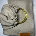 PouchCo Ring Sling Infant Carrier - Sandstone (Pre-Order: Stock Arriving 15 July) - Image 3