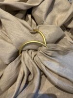 Ring Sling Baby Carrier - 100% pure linen - Sandstone - Image 6