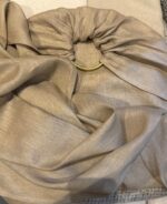 Ring Sling Baby Carrier - 100% pure linen - Sandstone - Image 2
