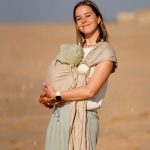 Pure Linen Ring Sling - Sandstone with Gold Rings - Image 9