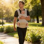 SnugGo Baby Carrier - Beige Houndstooth - Image 4