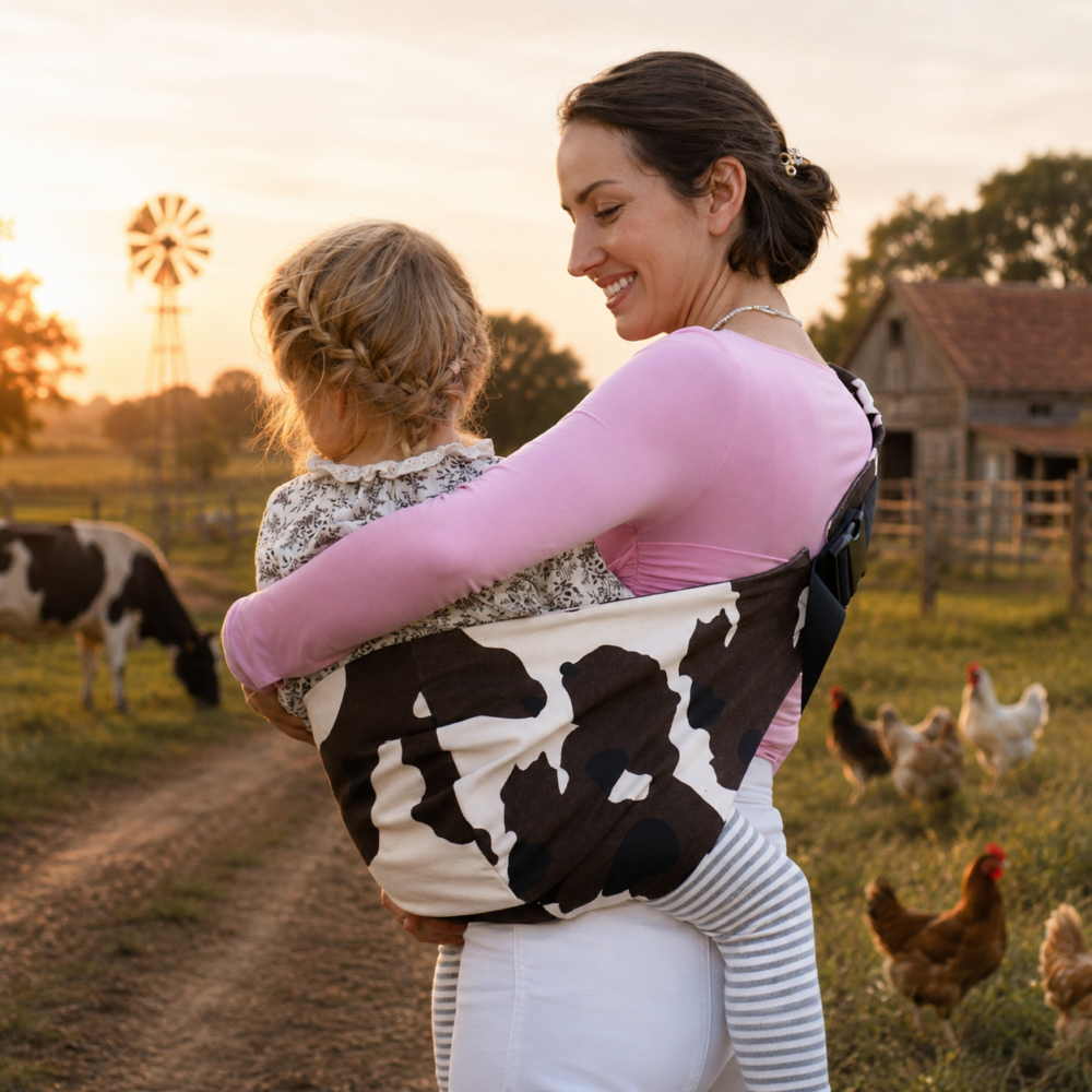 Adventurer Toddler Sling Carrier - Cow Print - Image 3