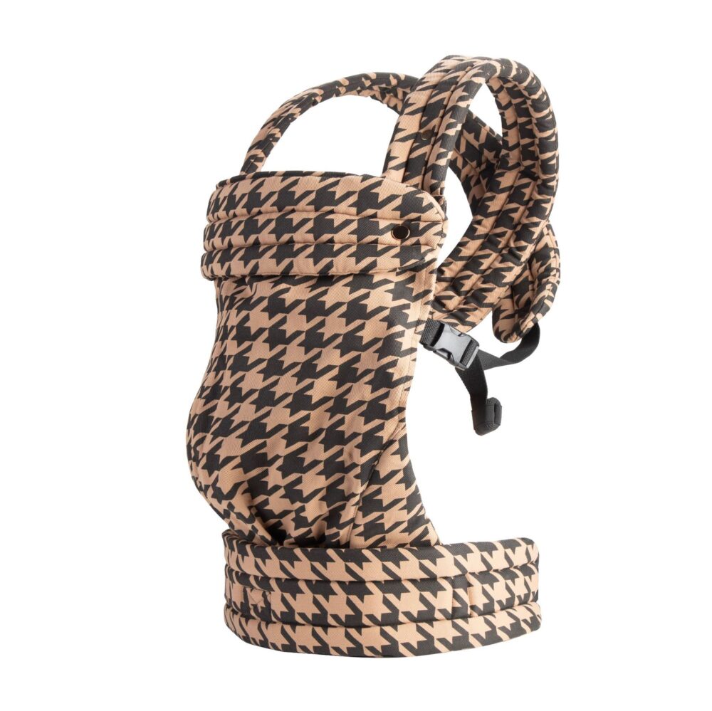 SnugGo Baby Carrier - Brown & Toffee Houndstooth (Stock Arriving 30 July 2026) - Image 3