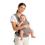 SnugGo Baby Carrier - Black & White Houndstooth - Image 2