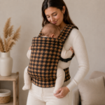 SnugGo Baby Carrier - Brown & Toffee Houndstooth (Stock Arriving 30 July 2026) - Image 2
