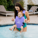 Aqua Neoprene Waterproof Baby Carrier - Lavender - NEW COLOUR!! (Stock arriving end of September for Pre Orders) - Image 6