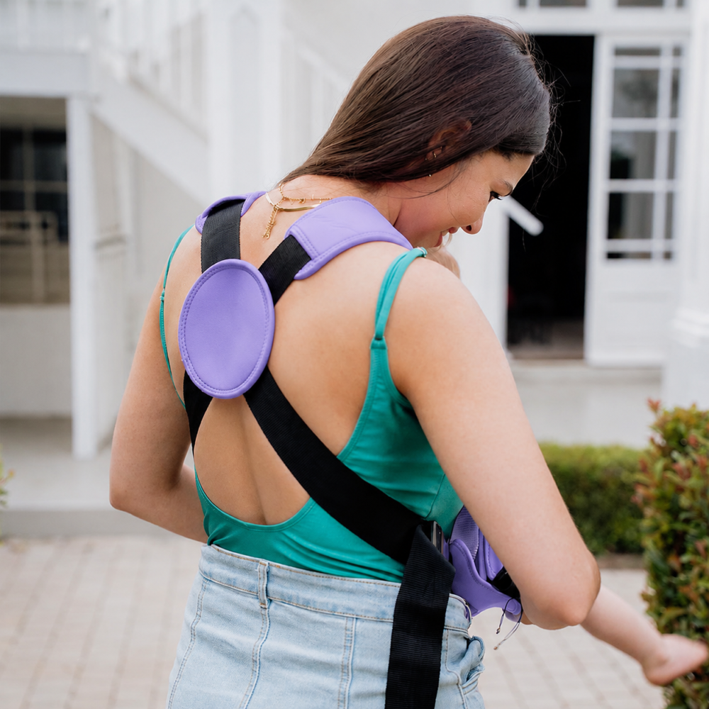 Aqua Neoprene Waterproof Baby Carrier - Lavender - NEW COLOUR!! (Stock arriving end of September for Pre Orders) - Image 3