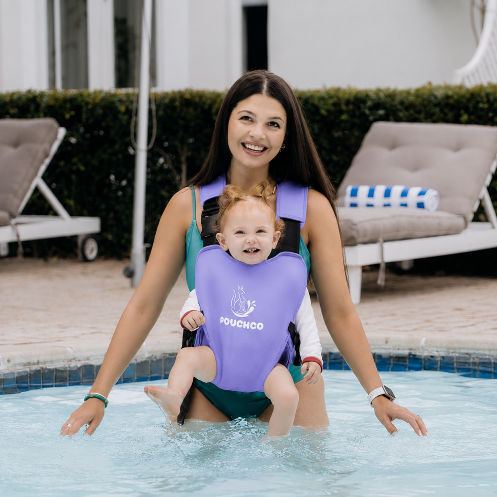 Aqua Neoprene Waterproof Baby Carrier - Lavender - NEW COLOUR!! (Stock arriving end of September for Pre Orders) - Image 11