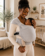 Cuddle Newborn Waistband Wrap Carrier - Soft Grey (Next Stock arriving 20 August 2026 for Pre Orders) - Image 4