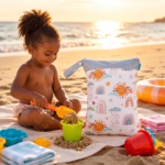 Baby Eco Waterproof Wet Dry Separation Pouch - Sunshine & Rainbow