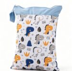 Baby Eco Waterproof Wet Dry Separation Pouch - Cute Dino - Image 3