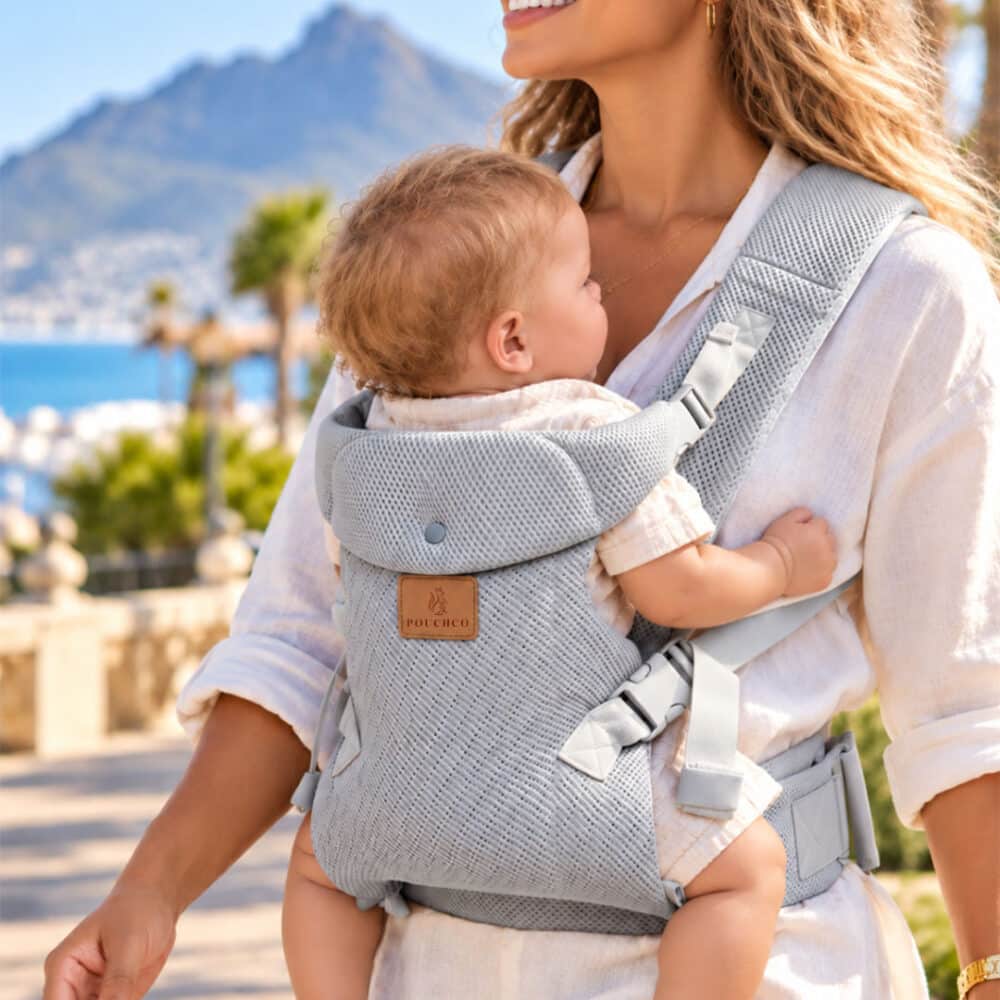 3D Airflow Baby Carrier - Light Grey